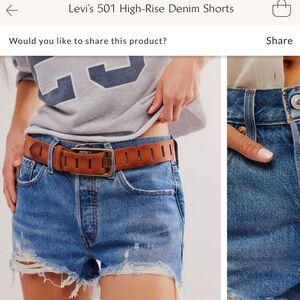 Levi 501 High-Rise Denim Shorts